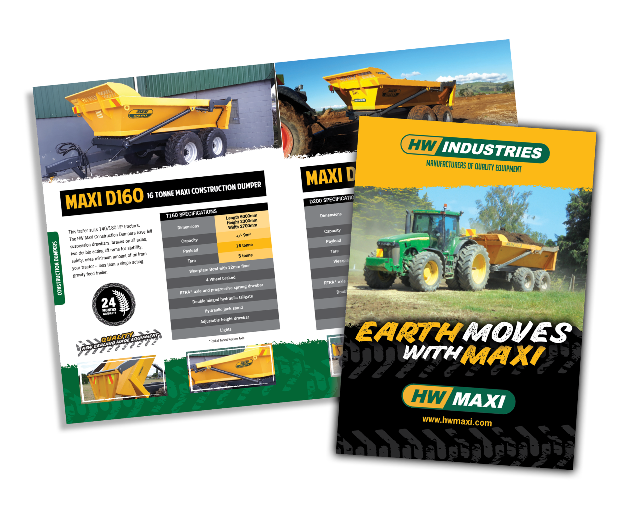 Earthmovers with Maxi Brochure by HW Industries