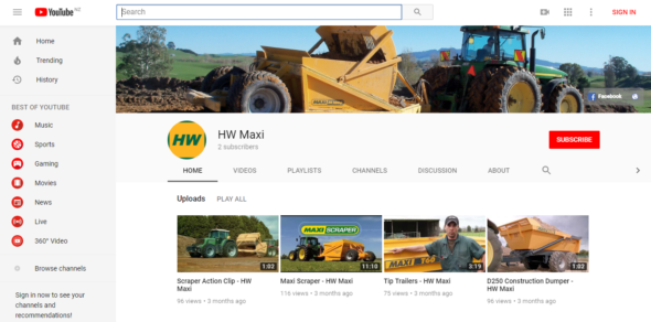 HWI YT Channel HW Industries on YouTube