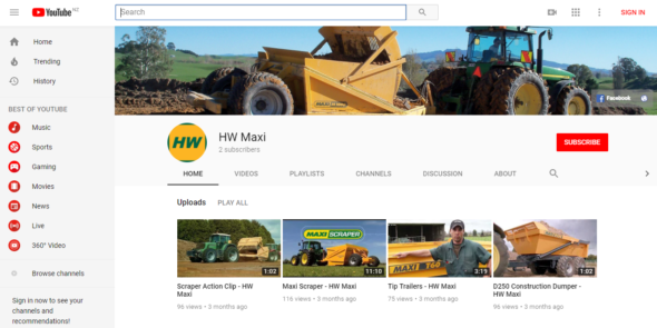 HW Industries on YouTube