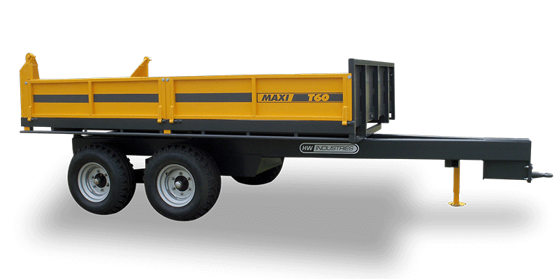 Maxi T60: 6-tonne Maxi Tip Trailer, perfectly suited for New Zealand terrain