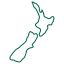Map of New Zealand showing HW Industries' drainage bin service areas