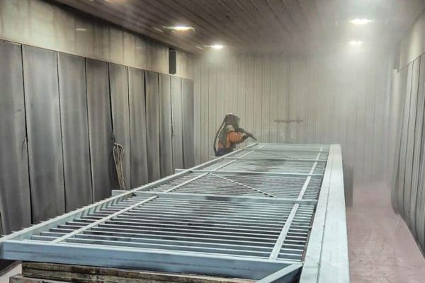 Sandblasting process Sandblasting process by HW Industries' service in New Zealand